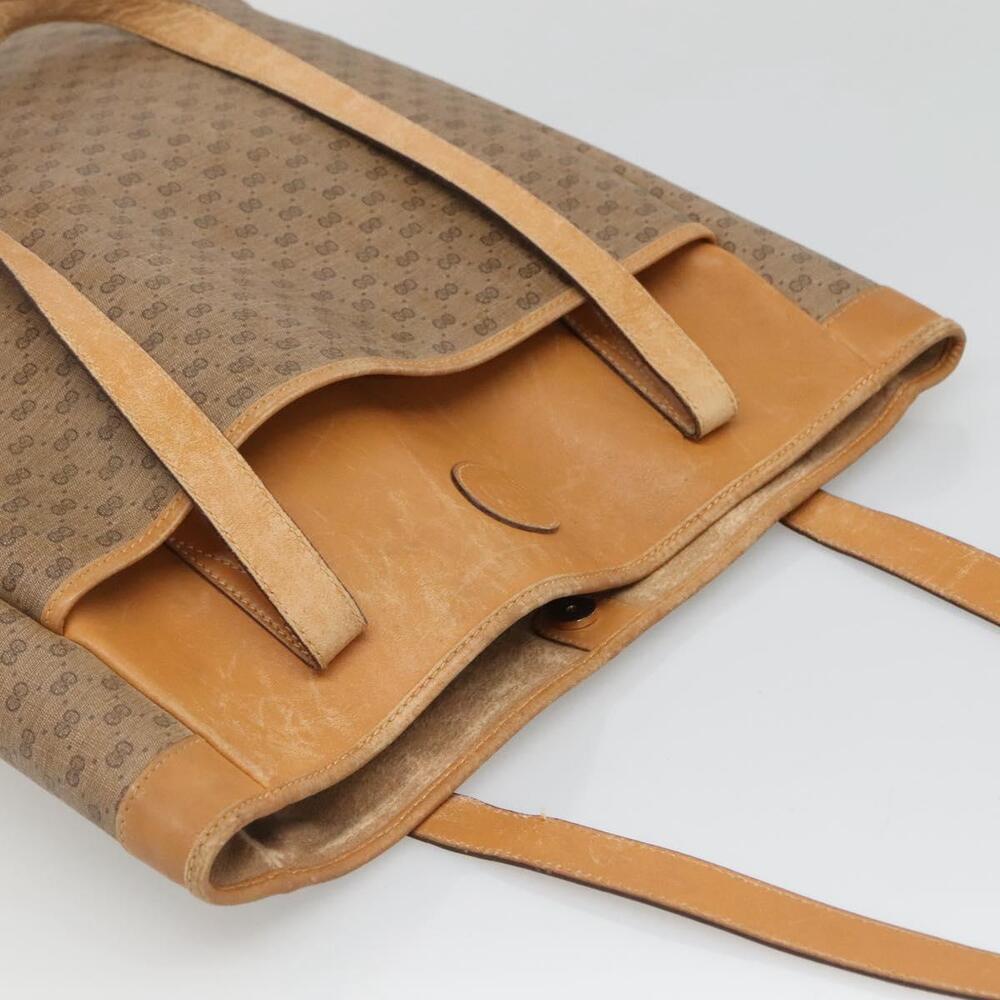 GUCCI Micro GG Canvas Tote Bag Pvc Beige Gold 002 123 002 123 - Picture 6 of 16